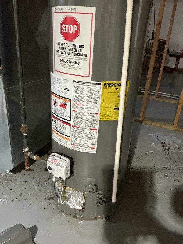 Successfully installed new Rheem tanked water heater in residential basement. Completed all necessary copper piping connections, ensured proper ventilation with metal vent pipe, and verified system functionality according to manufacturer specifications.