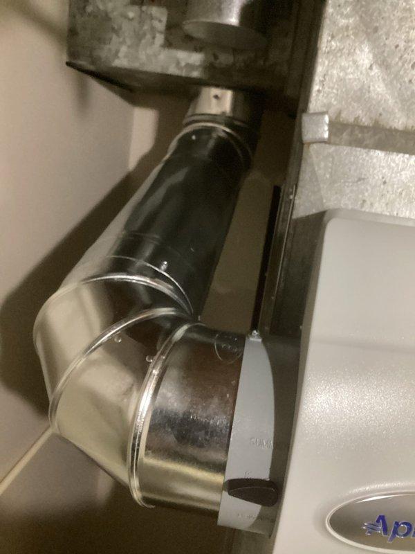 Performed inspection and maintenance of HVAC ductwork system, focusing on proper connection and sealing of metal ducts including 90-degree elbow joints. Also cleaned and cleared floor drain using specialized snake tool to ensure proper drainage and prevent potential water backup issues that could affect indoor air quality.