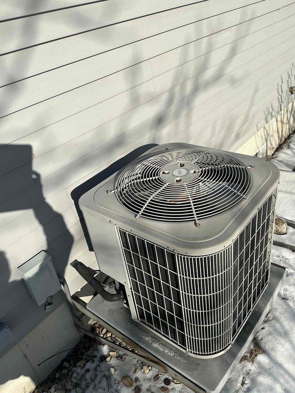 Conducted comprehensive assessment of existing HVAC system, including exterior condensing unit and indoor air handler/furnace configuration in utility room. Documented current water treatment system setup with pressure tank and associated plumbing components to ensure proper integration with new HVAC equipment during replacement planning.