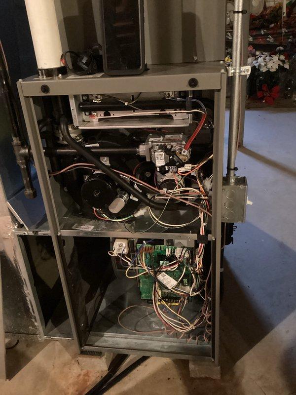 Performed comprehensive tune-up on customer's gas furnace system. Conducted full diagnostic inspection of internal components including control board, blower motor, and gas valve connections. Tested electrical parameters with digital multimeter to verify proper operation of all circuits and safety controls. Furnace was returned to service in good working condition with no operational issues detected.