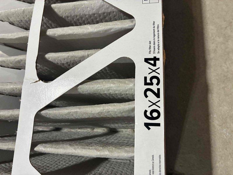 Performed seasonal HVAC tune-up on Lennox system, including inspection of operating temperatures (recorded at 67.8°F) and replacement of dirty 16X25X4 air filter. System is now operating within normal parameters with improved airflow.