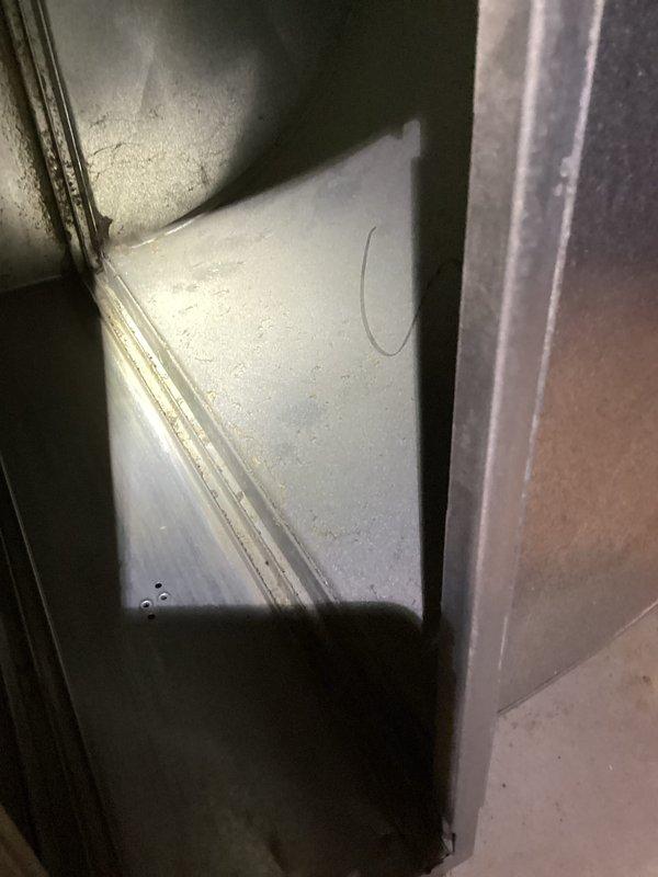 Performed comprehensive inspection and tune-up on customer's furnace system. Opened cabinet to check internal components including wiring, control board, motors, and exhaust connections - all found to be in normal operating condition with no signs of damage. Inspected ductwork seams and metal surfaces, which showed only normal wear without significant deterioration.