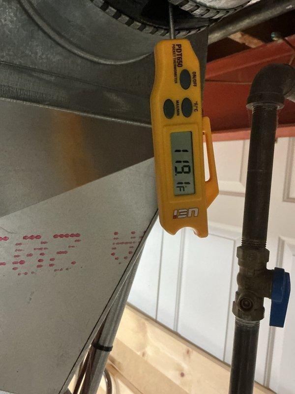 Performed routine maintenance on a Lennox HVAC system including comprehensive diagnostic testing using UEI digital measurement equipment. Inspected and verified proper operation of the ventilation system, checking the intake and exhaust PVC pipes, and ensuring all connections were secure and functioning correctly. Evaluated system readings to confirm optimal performance parameters and made necessary adjustments to maintain manufacturer specifications.