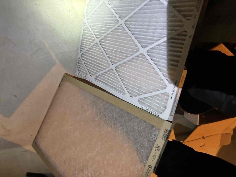 Performed routine maintenance service on Armstrong Air furnace unit. Conducted thorough inspection of system components and ductwork connections. Replaced existing air filters with new pleated filters to improve system efficiency and indoor air quality.