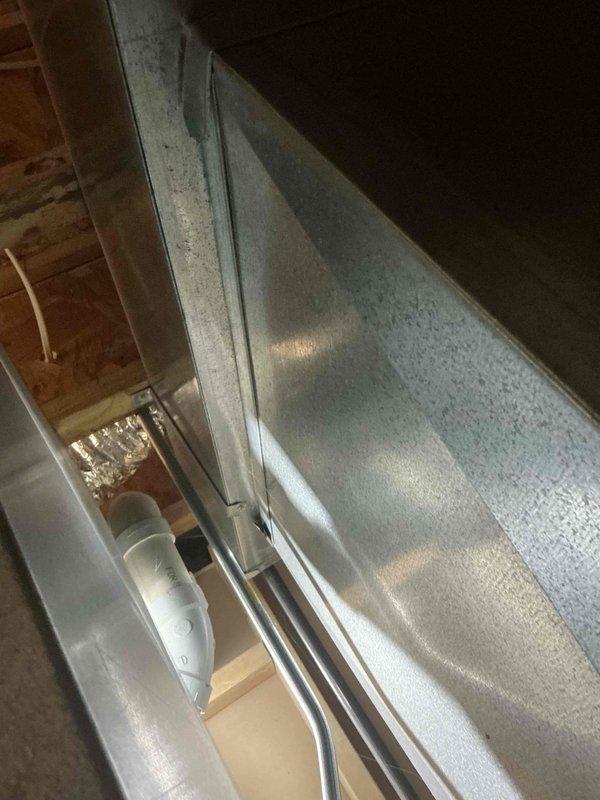 Conducted assessment of existing ductwork in attic space, taking detailed measurements of metal enclosure components and PVC connections. Evaluated installation configuration for HVAC system replacement, documenting current specifications to ensure proper sizing and compatibility of replacement equipment.