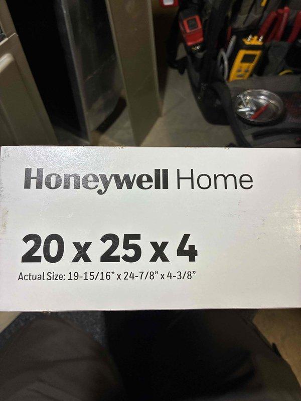 Performed scheduled tune-up service on Carrier Infinity furnace system. Inspected unit installation, ductwork connections, and PVC venting pipes. Replaced standard 20"x25"x4" Honeywell Home air filter with new one of matching specifications (actual size 19-15/16"x24-7/8"x4-3/8").