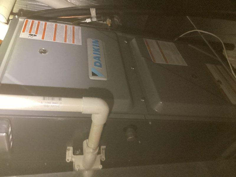 Performed comprehensive tune-up service on Daikin HVAC system. Inspected internal components including electrical connections and wiring integrity. Cleaned accessible components and verified proper operation of condensate drainage system. Unit functioning properly with all safety systems operational.