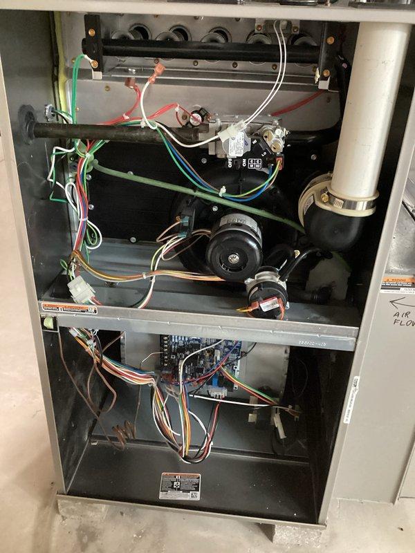 Performed comprehensive tune-up on residential furnace system. Conducted diagnostic testing using Testo analyzer to verify proper operation parameters and inspected all electrical connections and wiring. Checked blower motor functionality and heat exchanger integrity, ensuring all components are operating within manufacturer specifications.
