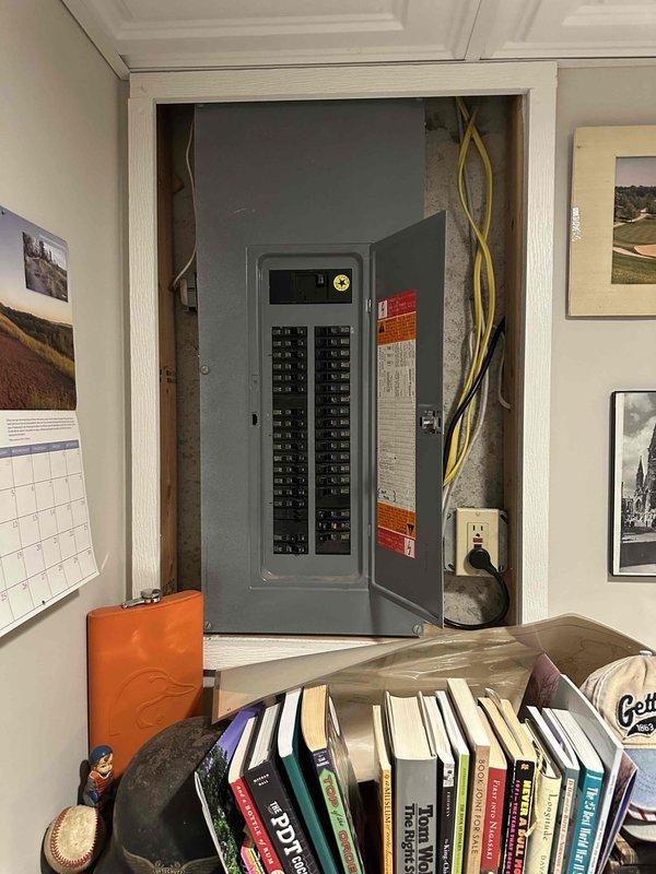 Conducted comprehensive assessment of existing HVAC system in basement utility room. Evaluated electrical panel capacity and wiring requirements for potential replacement unit. Documented current installation configuration including ductwork, PVC venting, and available utility connections to prepare accurate replacement estimate.