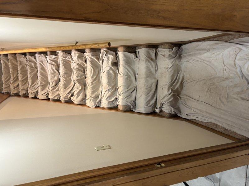 Inspected attic plumbing system, identifying exposed copper supply lines requiring proper insulation. Installed insulation wrap on all accessible copper pipes to prevent potential freezing and maintain system efficiency. Verified all connections remained secure after installation.