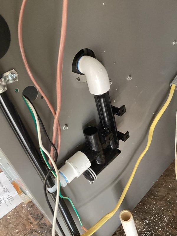 Successfully installed a new Lennox furnace in the residential mechanical room, completing all necessary PVC ventilation connections and ensuring proper integration with the existing A.O. Smith ProMax water heater system. All plumbing and electrical connections were properly secured and tested for optimal performance.