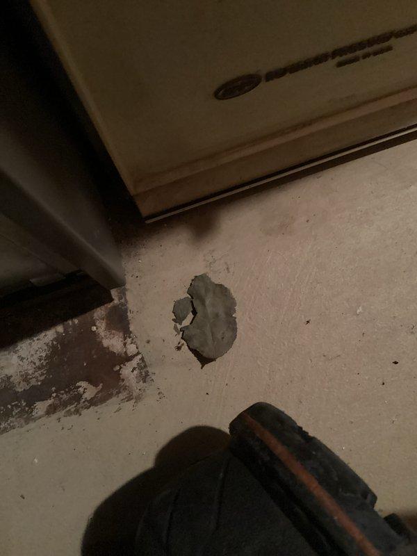 Responded to no-heat call for system under 10 years old. Inspection revealed damaged flooring near the unit and upon examination of the furnace interior, identified a faulty blower motor assembly. Replaced defective motor, reconnected all electrical components, and verified proper system operation with multiple heating cycles.