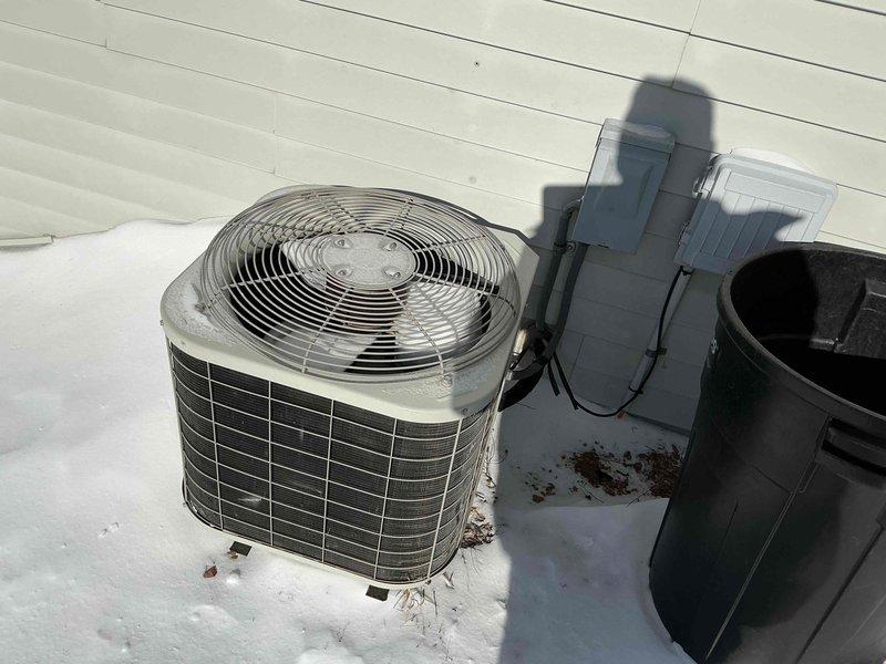 Completed replacement of aging HVAC system with installation of new outdoor air conditioning condenser unit and indoor furnace. System includes new PVC ventilation piping and proper electrical connections to the disconnect box. All components were properly installed and tested for optimal performance.