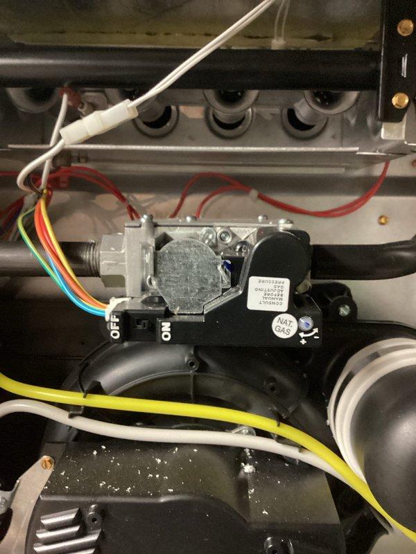 Responded to no-heat call for residential gas furnace. Inspected system and identified faulty gas valve preventing proper ignition. Replaced defective valve assembly, reconnected all wiring harnesses according to manufacturer specifications, and verified proper gas flow. System now operating normally with consistent flame and appropriate heat output.