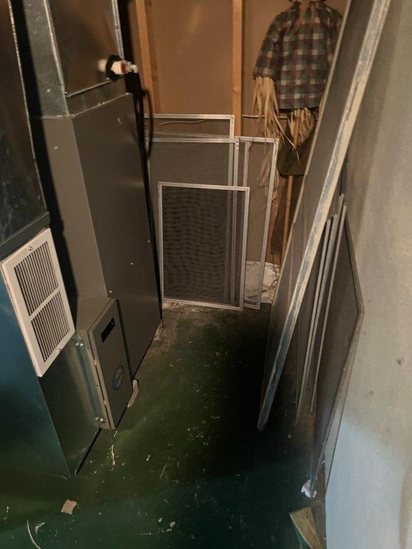 Responded to no-heat call for residential system under 10 years old. Upon inspection of the air handler unit in utility closet, identified a faulty ignition control module causing system failure. Replaced defective component, cleaned accumulated debris from around equipment, and verified proper operation through complete heating cycle test. System now functioning normally with consistent flame and appropriate temperature rise.