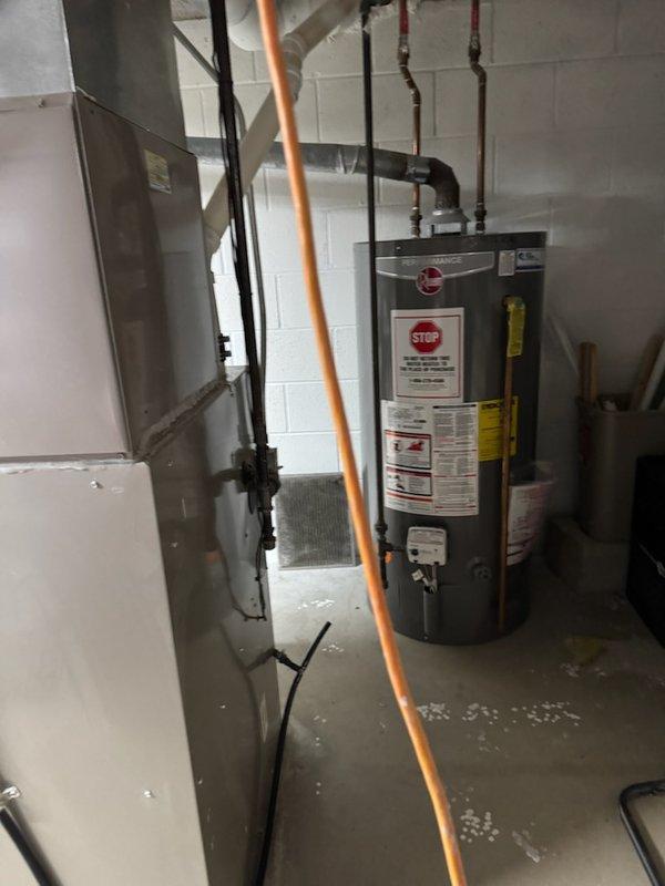 Responded to no heat complaint for residential furnace system under 10 years old. Inspected HVAC air handler unit in basement utility room and identified faulty ignition module preventing proper heating cycle initiation. Replaced defective component and verified proper system operation through complete heating cycle test. System now functioning normally with consistent flame and appropriate temperature rise.