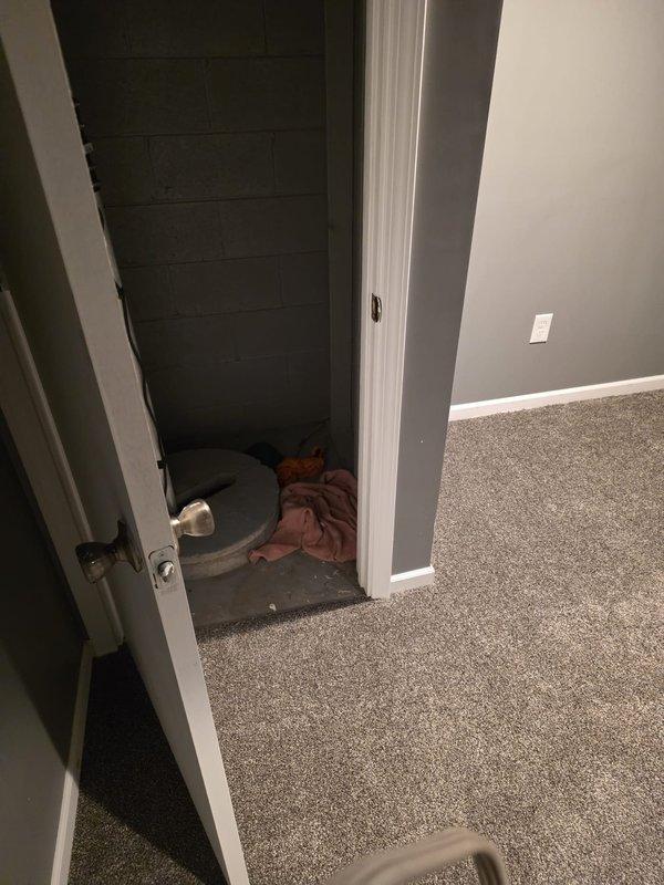 Completed installation of new furnace unit in unfinished basement utility room. System was properly mounted on concrete floor with all necessary drainage and ventilation components connected. Final inspection confirmed proper placement of unit with adequate clearance for service access.