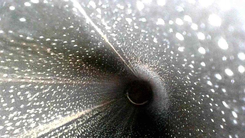 Performed comprehensive inspection of ventilation system, identifying significant dust accumulation and particulate matter throughout the ductwork. Photos revealed extensive white speckled debris adhering to interior duct surfaces, potentially restricting airflow and affecting system efficiency. Thoroughly cleaned all accessible ductwork to restore proper ventilation and improve indoor air quality.