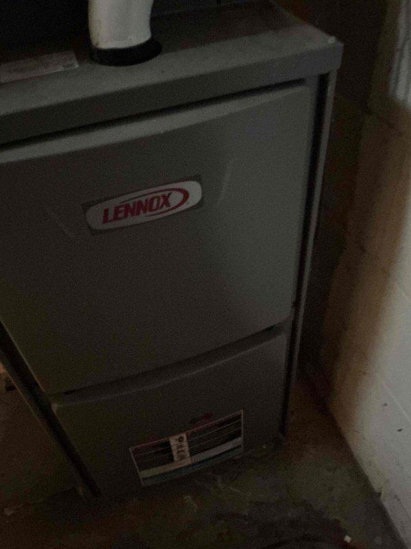 Performed routine maintenance inspection on Lennox residential furnace. Unit was examined for operational status and safety compliance. All systems functioning normally with no issues detected.