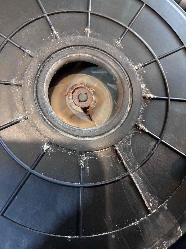 Performed routine maintenance on Lennox furnace system. Cleaned significant dust accumulation from blower assembly and housing to improve airflow efficiency. Inspected PVC ventilation connections and verified proper system operation.