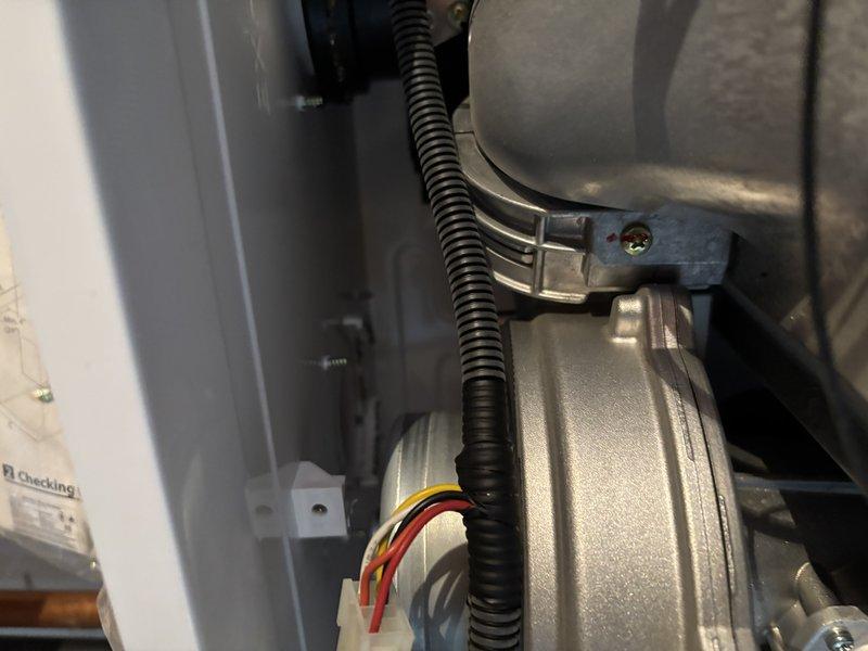 Performed routine maintenance on tankless water heater system including thorough flushing of internal components. Removed and cleaned sediment filter housing which showed significant debris accumulation. Inspected electrical connections and wiring harness for proper function and secure attachment. System restored to optimal operating condition with improved flow rate and efficiency.