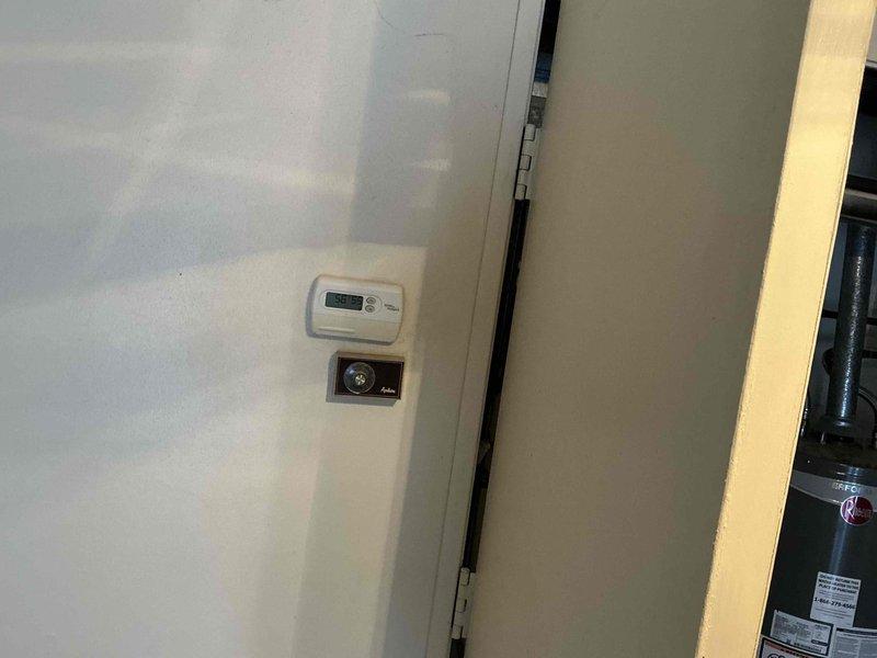 Conducted site assessment for HVAC system replacement. Inspected existing thermostat installation and electrical circuit breaker panel to evaluate compatibility with proposed replacement system. Verified circuit availability and electrical capacity to support new equipment specifications.