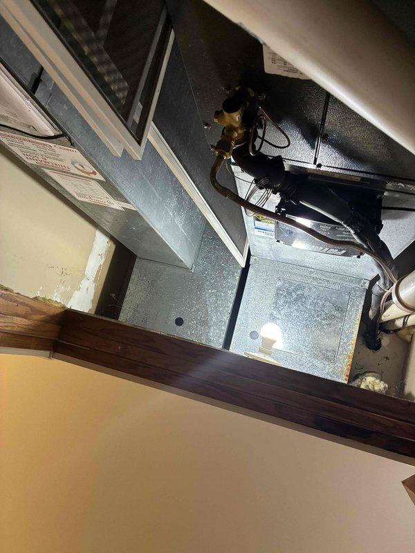 Conducted comprehensive assessment of existing HVAC system, focusing on ductwork configuration in mechanical room. Examined main unit connections, brass valves and copper piping for proper installation and functionality. Evaluated potential airflow optimization through hallway access points to ensure efficient distribution throughout the residence.