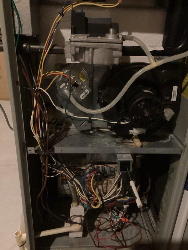 Responded to no-heat call for aging furnace system. Upon inspection, identified failed ignition control module causing intermittent heating issues. Replaced defective module, cleaned flame sensor, and verified proper operation through complete heating cycle testing. System now functioning normally with restored heat output.