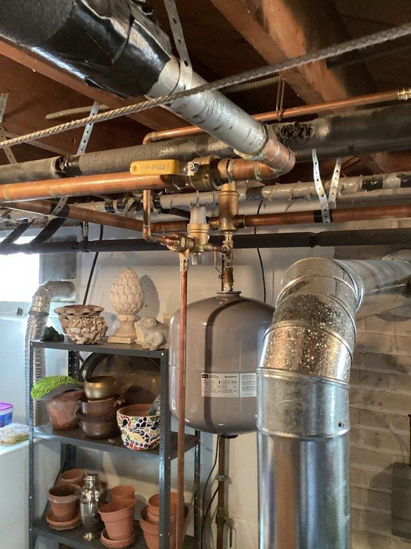 Completed comprehensive inspection of residential hydronic heating system, identifying condensation issues on ductwork and examining circulation pumps for proper operation. Performed necessary maintenance on the boiler unit and associated copper piping network, ensuring all components are functioning optimally with no leaks or pressure irregularities.