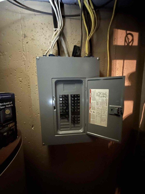 Conducted site evaluation for mini split installation, evaluating indoor growing area requiring climate control. Inspected existing electrical panel to determine available capacity for new system. Documented current electrical configuration to assess requirements for mini split installation.