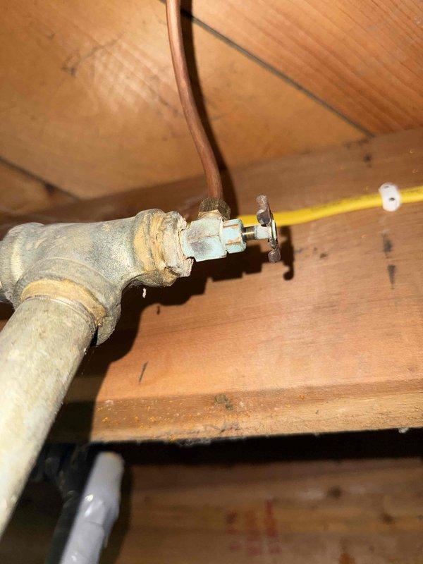 Conducted HVAC maintenance service and performed combustion analysis using Testo 310 II analyzer, measuring stack temperature (101.3°F), O₂ (6.6%), CO (13 ppm), and confirming system efficiency at 94.4%. Inspected plumbing connections for the unit, noting some oxidation on brass/copper fittings that remain functional but should be monitored in future maintenance visits.