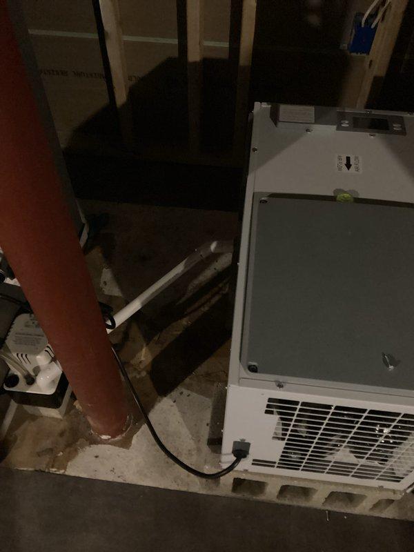Completed warranty installation of new air handler unit in basement utility area with proper electrical connections. Installed insulation between floor joists with reflective duct wrap and verified all components are properly secured per manufacturer specifications.