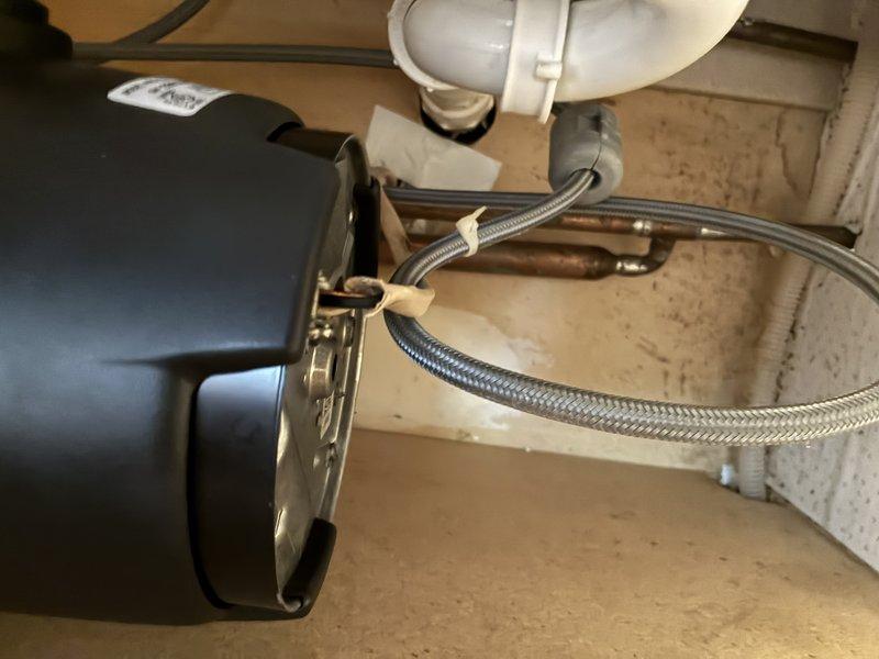 Installed new garbage disposal unit with proper PVC drain connections and secured all supply lines with fasteners for optimal function. Verified all plumbing connections were leak-free and disposal was operating correctly after installation.