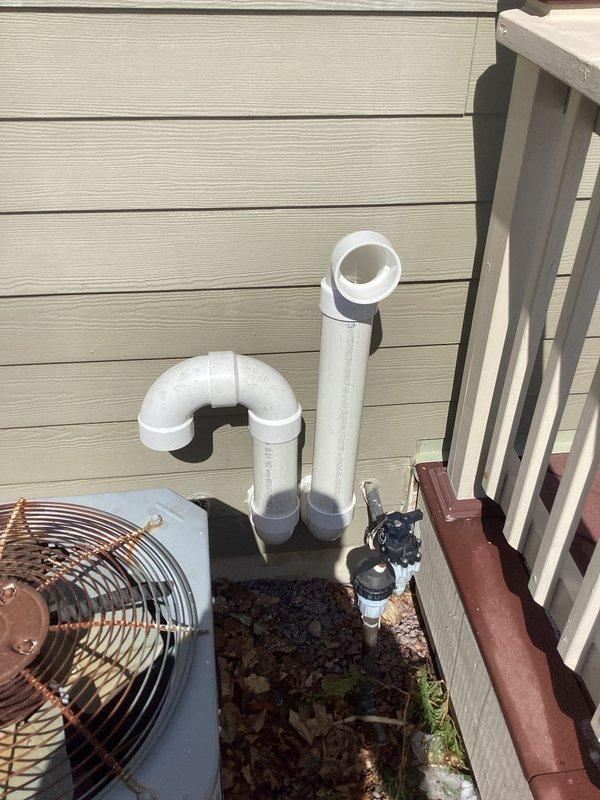 Successfully installed a complete HVAC system including indoor air handler/furnace unit in the basement utility area with proper ductwork connections and required labeling. Installed complementary dehumidifier system with appropriate wiring and completed exterior condensing unit installation with PVC drain line configuration according to manufacturer specifications.