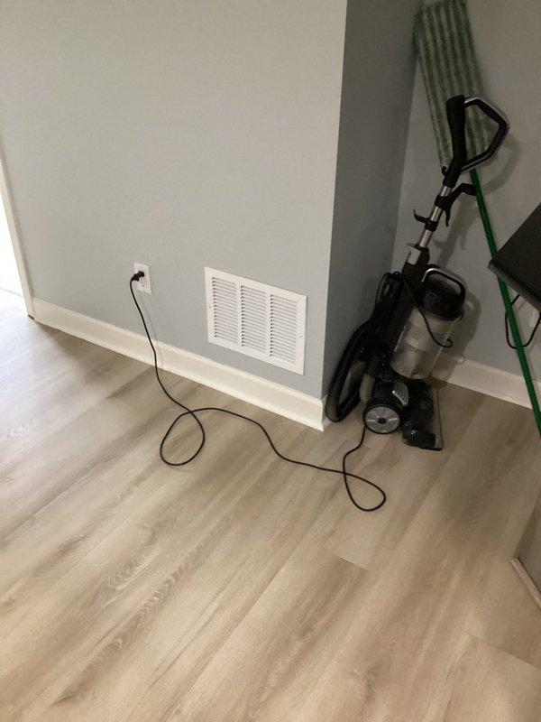 # HVAC Install - Ductwork Service Report

Completed installation of new ductwork system in residential attic space, including rigid metal supply ducts with flexible elbow connections to ensure proper airflow routing around structural beams. Installed new wall-mounted air return vent register in living space with proper integration to existing HVAC system, securing all connections and verifying adequate air circulation throughout the conditioned area.