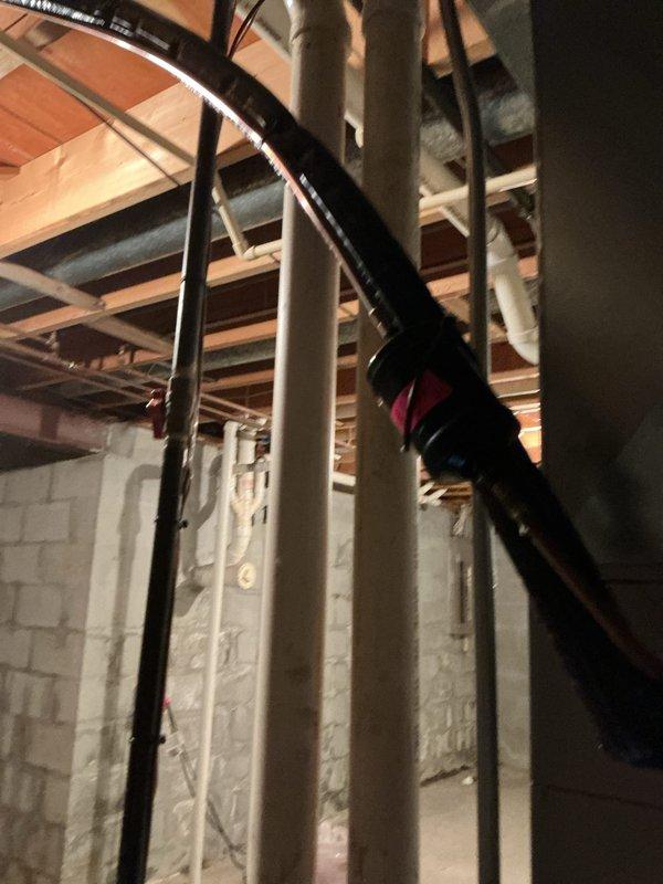 Completed routine HVAC maintenance inspection on prepaid service agreement. Performed temperature diagnostics in attic space using infrared thermometer to verify proper system operation and insulation effectiveness. Inspected basement mechanical area including main supply ductwork, flexible branch lines, and HVAC infrastructure to ensure proper airflow and system integrity. All equipment operating within normal parameters with no deficiencies noted.