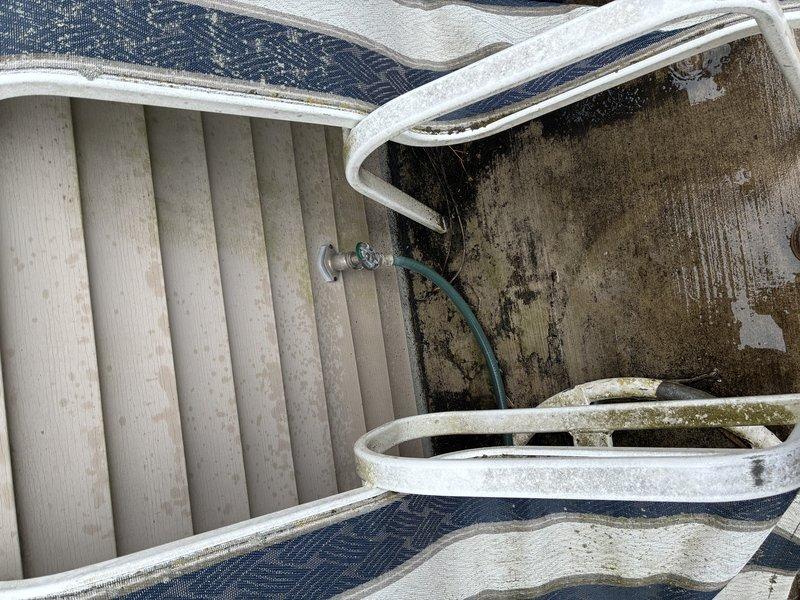 # Outdoor Spigot Replacement and Plumbing Repair

Replaced deteriorated outdoor spigot assembly showing significant water damage and corrosion. Installed new copper piping with proper connections and elbow fittings throughout the wall cavity, addressing existing leak issues and structural water staining. All connections were soldered to code and tested for proper function and water-tight integrity.