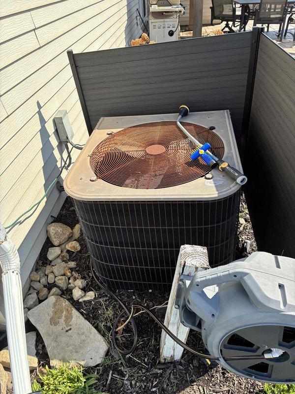 Completed comprehensive HVAC estimate for complete system replacement at residential property. Evaluated existing outdoor condenser unit showing signs of age and wear, documented current system configuration including electrical connections and service access points, and assessed electrical panel capacity with multiple circuit breakers to ensure adequate power supply for new equipment installation. Provided detailed replacement recommendations based on current system condition and customer requirements.