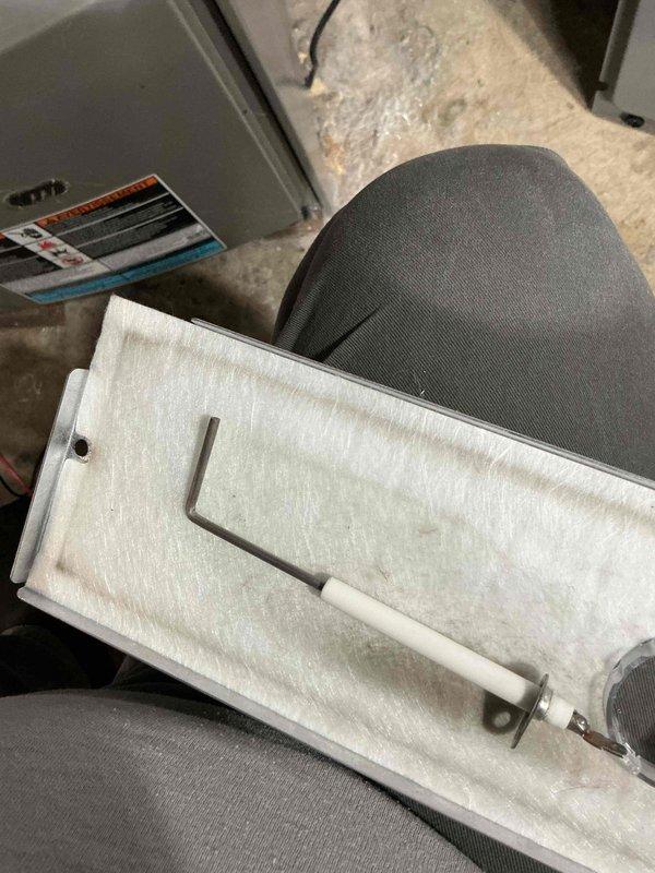 Completed scheduled prepaid maintenance visit on residential air handler unit located in attic space. Performed comprehensive system inspection including examination of condensate drainage lines, refrigerant connections, and electrical components. Air handler unit found in operational condition with copper refrigerant lines showing normal patina consistent with system age. Verified condensate drain system functionality and confirmed all mechanical components secured properly. System operational at time of departure.