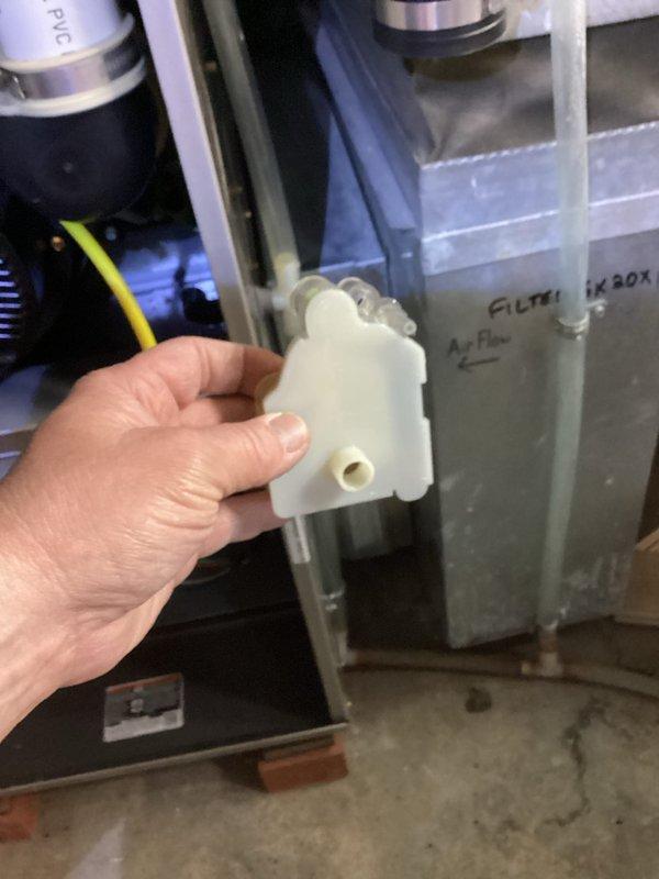 Completed preventative maintenance tune-up on HVAC system. Discovered and addressed frozen condensate component with significant ice buildup, removed and inspected affected part from cooling system. Performed internal inspection of unit, checked electrical connections and wiring harnesses, verified proper operation of capacitor and control components.