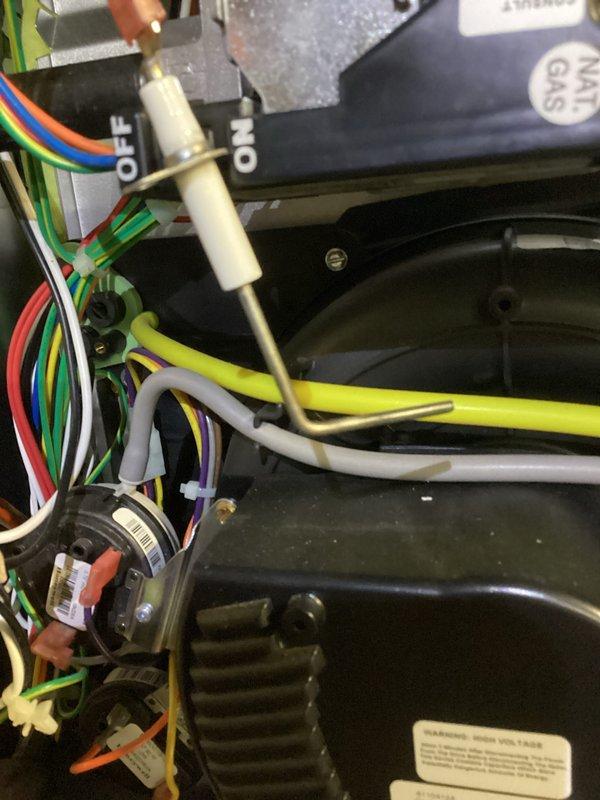 Completed preventative maintenance tune-up on HVAC system. Discovered and addressed frozen condensate component with significant ice buildup, removed and inspected affected part from cooling system. Performed internal inspection of unit, checked electrical connections and wiring harnesses, verified proper operation of capacitor and control components.