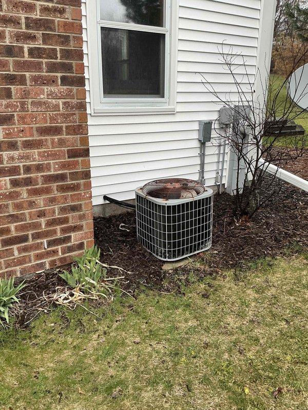 Completed comprehensive HVAC system replacement estimate for residential property, evaluating existing outdoor condensing unit and indoor air handler system. Assessment included inspection of current equipment placement, ductwork configuration, and mechanical room conditions to provide recommendations for complete system upgrade with proper sizing and installation requirements for both exterior and basement components.