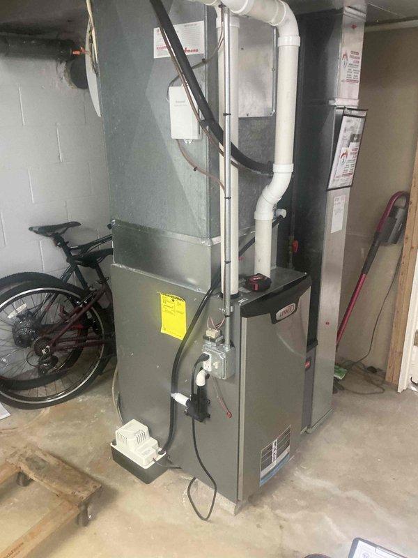Completed comprehensive electrical estimate for fixtures and outlets servicing residential HVAC system. Assessed electrical requirements for outdoor condensing unit with existing PVC refrigerant lines and indoor furnace/air handler configuration in basement utility space. Evaluated current electrical connections including conduit routing, circuit capacity, and code compliance for both exterior and interior HVAC components to ensure proper power supply and safe operation of complete heating and cooling system.