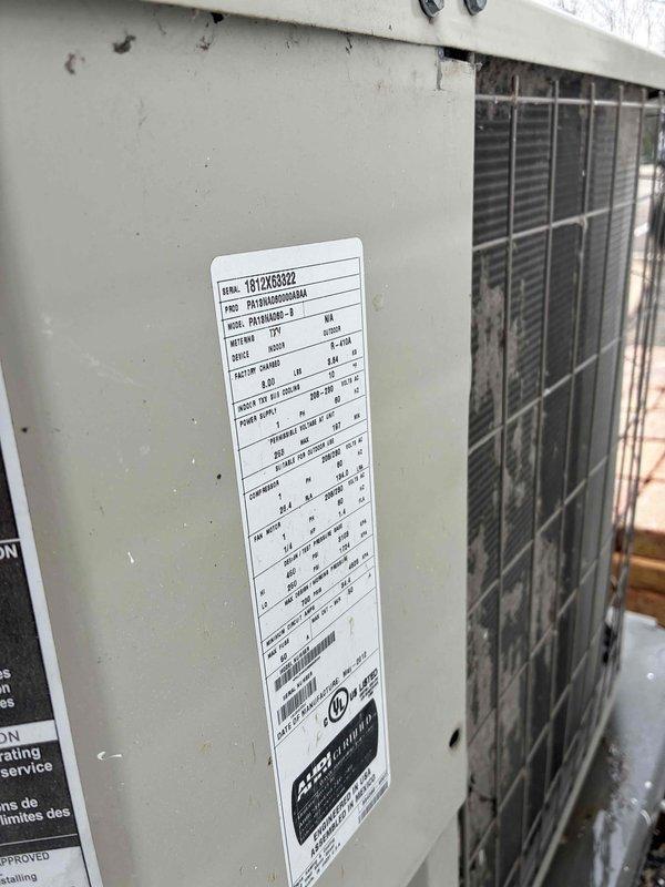 Completed HVAC system installation and performed initial start-up procedures on new outdoor condensing unit. Verified all refrigerant line connections, electrical conduit routing, and equipment mounting on concrete pad per manufacturer specifications. System tested and operating within normal parameters with proper airflow and temperature differential confirmed.