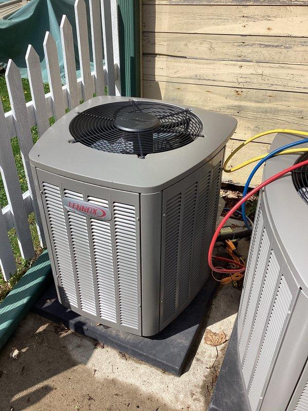 Completed comprehensive tune-up maintenance on split system HVAC equipment, including outdoor Lennox condenser unit and indoor air handler located in attic space. Performed standard preventive maintenance procedures including inspection of all major components, verification of refrigerant line connections, cleaning of condenser coils, testing of electrical connections, and confirmation of proper system operation. All equipment found to be functioning within normal operating parameters with no deficiencies noted at time of service.