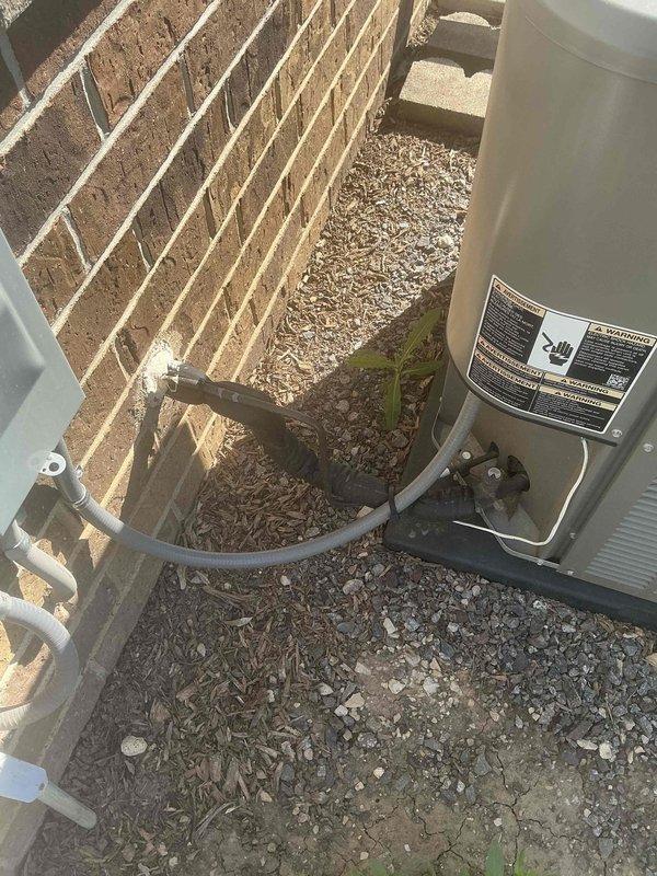 Conducted site assessment for residential air conditioning condenser relocation or elevation due to upcoming landscaping modifications. Evaluated existing unit positioned on concrete pad with standard refrigerant line connections and electrical service, documented current installation specifications and clearances. Provided estimate for repositioning equipment to accommodate customer's landscaping project while maintaining proper airflow requirements and manufacturer specifications.