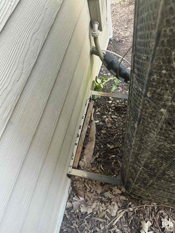 Responded to emergency AC service call and conducted comprehensive estimate for HVAC system replacement. Evaluated existing ductwork system in mechanical room, assessed condition of ventilation components, electrical connections, and exterior infrastructure including foundation penetrations and weathered ventilation channels. Documented current system configuration with detailed photographic evidence to support replacement recommendations.