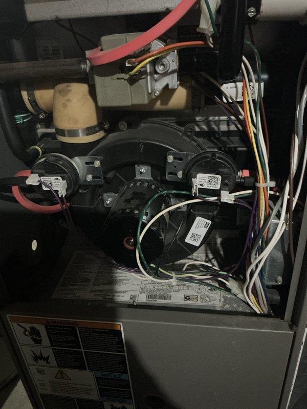 Responded to no heat call on Lennox Elite system. Upon arrival, accessed unit and performed diagnostic inspection of internal components including blower assemblies, electrical connections, and control systems. Inspected all mechanical and electrical components, verified proper wiring connections, and checked capacitor operation. System was evaluated and appropriate corrective measures were taken to restore heating operation to the unit.