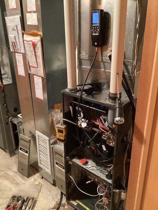 Completed two furnace tune-ups and one air conditioning tune-up on residential HVAC system. Performed comprehensive diagnostics using digital meters to verify system operation, inspected internal components including wiring connections and electrical parts, and confirmed proper function of all mechanical assemblies. All units tested and found operating within manufacturer specifications.