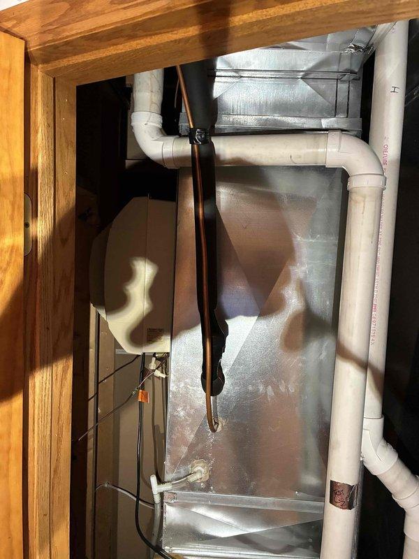 Completed routine cooling maintenance visit as part of membership agreement. Inspected HVAC system in attic installation, including air handler, ductwork, refrigerant lines, and condensate drain system. Delivered Aprilaire filter and smart thermostat for replacement as requested, with arrival scheduled within specified timeframe.